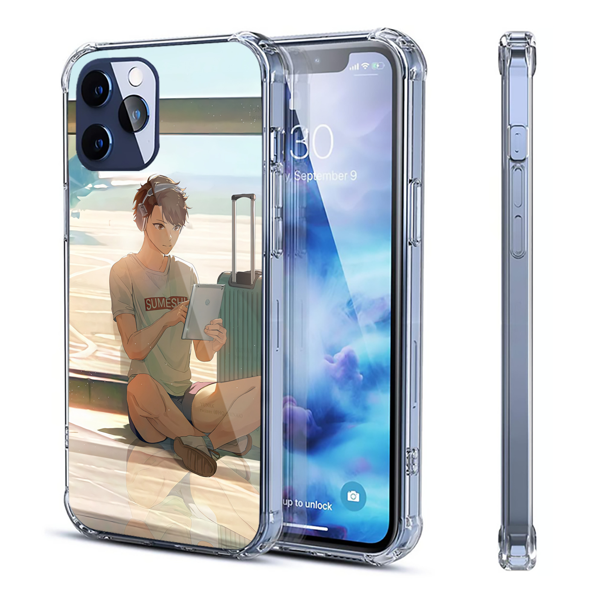 （画像用） ハイキュー!! Haikyu!! 【iPhone 12シリーズ対応】透明スマホケース（クリアソフトケース）